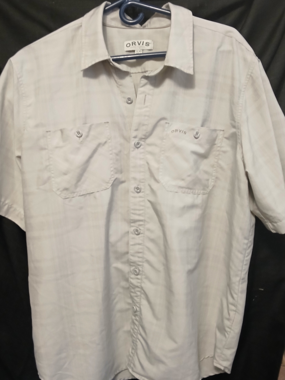 Orvis Men's Light Short Sleeve Button-Down Shirt with Chest Pockets